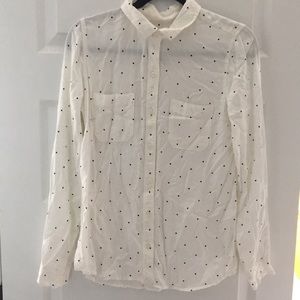 Polka Dot Button-Up